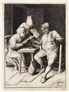 ADRIAEN VAN OSTADE Group of 4 etchings.